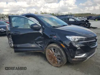 2023 Buick Encore GX Essence with VIN KL4MMFSL8PB041422, listed as a Copart auction lot 51762375 with 25,283 mi miles and Salvage title. Bid and sale history available at DreamBid. Image 4.