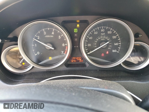 2012 Mazda 6 i Sport with VIN 1YVHZ8BH5C5M30814, listed as a Copart auction lot 53388795 with 194,897 mi miles and Salvage title. Bid and sale history available at DreamBid. Image 9.