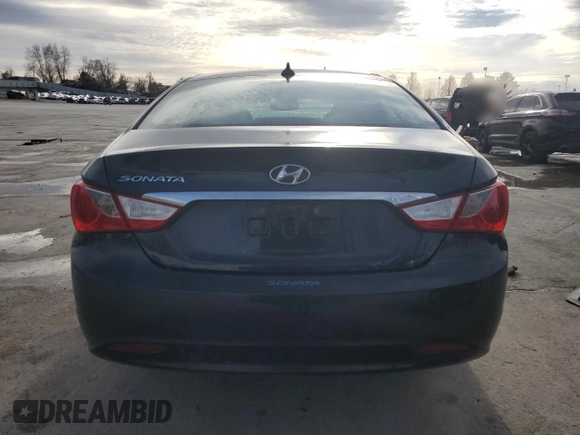 2013 Hyundai Sonata GLS with VIN 5NPEB4AC0DH624289, listed as a Copart auction lot 47611775 with 126,320 mi miles and Salvage Title. Bid and sale history available at carsss.com. Image 6.