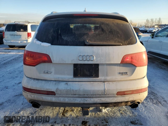 2013 Audi Q7 with VIN WA1VGCFE5DD008027, listed as a Copart auction lot 87247074 with Not provided miles and Clean title. Bid and sale history available at DreamBid. Image 6.