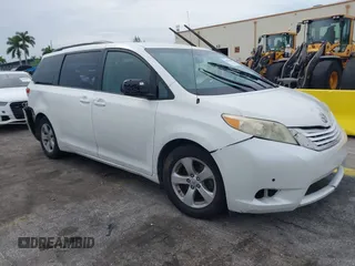 2011 Toyota Sienna LE AAS with VIN 5TDKK3DC9BS073800, listed as a IAAI auction lot 42651600 with 302,182 mi miles and . Bid and sale history available at DreamBid. Image 1.