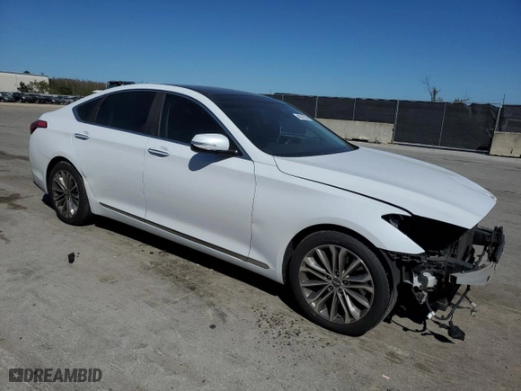 2015 Hyundai Genesis 3.8L with VIN KMHGN4JE2FU028090, listed as a Copart auction lot 48319265 with 186,784 mi miles and Salvage Title. Bid and sale history available at carsss.com. Image 4.