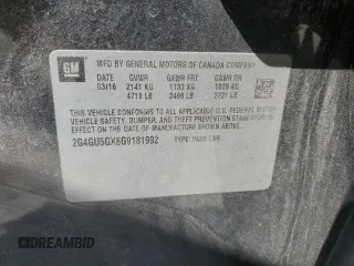 2016 Buick Regal GS with VIN 2G4GU5GX6G9181992, listed as a Copart auction lot 76383524 with 125,801 mi miles and Salvage Title. Bid and sale history available at carsss.com. Image 14.