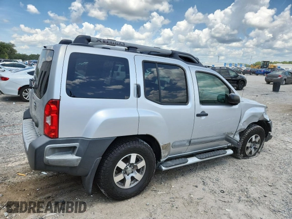 2010 Nissan Xterra S with VIN 5N1AN0NWXAC512573, listed as a Copart auction lot 60401525 with 109,358 mi miles and Salvage title. Bid and sale history available at DreamBid. Image 3.