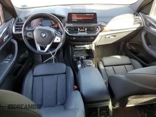 2023 BMW X3 xDrive30i with VIN 5UX53DP04P9R28571, listed as a Copart auction lot 52360395 with 28,358 mi miles and Salvage Title. Bid and sale history available at DreamBid. Image 8.