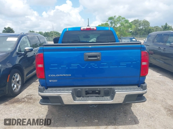 2022 Chevrolet Colorado 2WD Work Truck with VIN 1GCGSBEA1N1302338, listed as a IAAI auction lot 42388100 with 34,422 mi miles and . Bid and sale history available at DreamBid. Image 16.