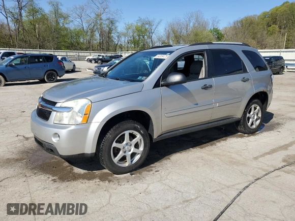 2007 Chevrolet Equinox LS with VIN 2CNDL23FX76089867, listed as a Copart auction lot 54889475 with 90,959 mi miles and Salvage Title. Bid and sale history available at DreamBid. Image 1.