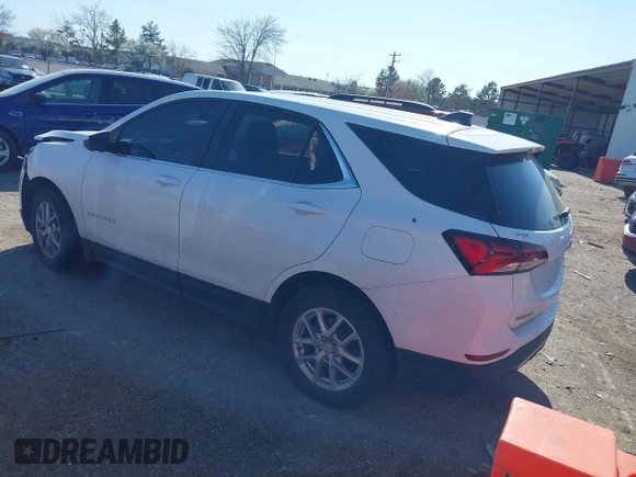 2023 Chevrolet Equinox LT with VIN 3GNAXKEG7PS107302, listed as a IAAI auction lot 41784827 with 59,398 mi miles and . Bid and sale history available at carsss.com. Image 3.
