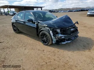 2023 Honda Civic Hatchback Sport with VIN 19XFL2H88PE004046, listed as a Copart auction lot 46087775 with 31,792 mi miles and Salvage Title. Bid and sale history available at carsss.com. Image 10.