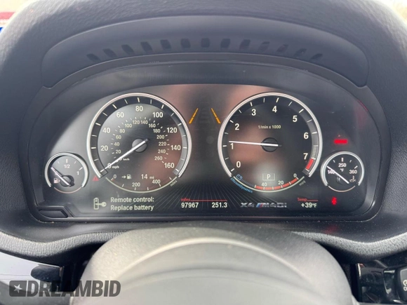 2018 BMW X4 M40i z VIN 5UXXW7C52J0W64992, wystawiony jako Copart lot #57728695 z przebiegiem 97 967 mil mil oraz Czysty tytuł • Clean title. Historia ofert i sprzedaży dostępna na DreamBid. Obrazek 8.