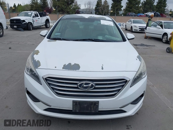 2017 Hyundai Sonata SE with VIN 5NPE24AF8HH595026, listed as a IAAI auction lot 41906112 with 165,519 mi miles. Bid and sale history available at carsss.com. Image 12.