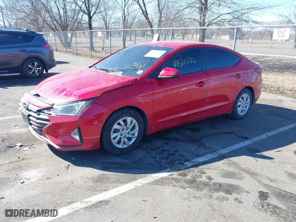 2020 Hyundai Elantra SE with VIN 5NPD74LF5LH619835, listed as a IAAI auction lot 41620772 with 39,744 mi miles. Bid and sale history available at carsss.com. Image 17.