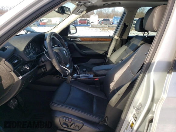 2015 BMW X3 xDrive28i with VIN 5UXWX9C51F0D50510, listed as a Copart auction lot 41821105 with 111,786 mi miles and Salvage Title. Bid and sale history available at carsss.com. Image 7.
