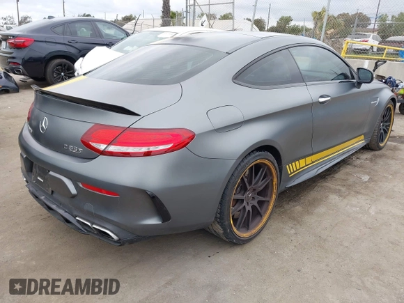 2017 Mercedes-Benz C 63 S AMG with VIN WDDWJ8HB1HF426693, listed as a IAAI auction lot 42042268 with 83,042 mi miles and . Bid and sale history available at carsss.com. Image 4.