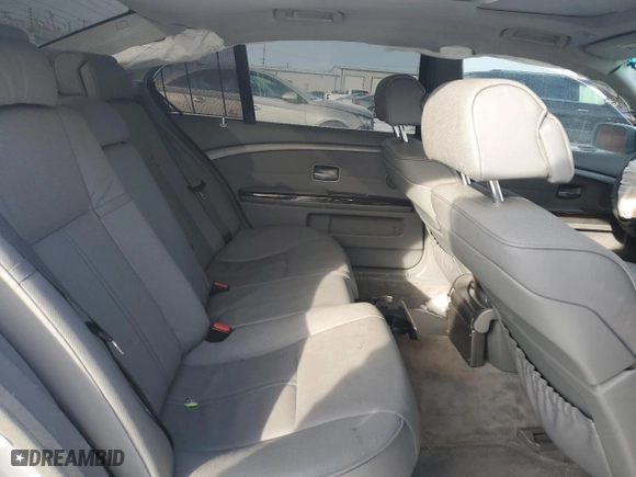 2005 BMW 7 Series 745Li with VIN WBAGN63535DS59721, listed as a Copart auction lot 45388375 with 128,329 mi miles and Salvage Title. Bid and sale history available at carsss.com. Image 10.