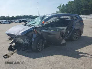 2020 Honda CR-V EX-L z VIN 7FARW1H82LE030827, wystawiony jako Copart lot #59259025 z przebiegiem Nie podano mil oraz Szkoda całkowita • Salvage title. Historia ofert i sprzedaży dostępna na DreamBid. Obrazek 1.