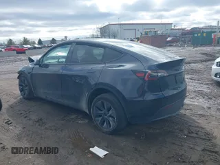 2025 Tesla Model Y Long Range with VIN 7SAYGDED3SF229605, listed as a IAAI auction lot 41726254 with Not Provided miles and . Bid and sale history available at DreamBid. Image 3.