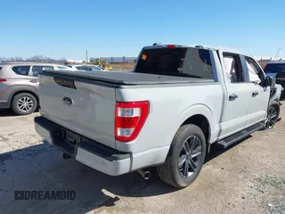 2023 Ford F-150 XL with VIN 1FTEW1C56PKE37212, listed as a IAAI auction lot 41752527 with 1 mi miles. Bid and sale history available at carsss.com. Image 4.