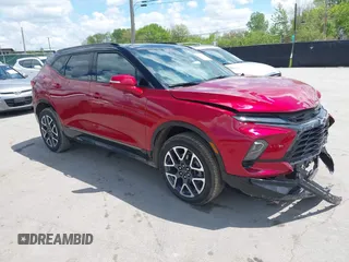 2023 Chevrolet Blazer RS with VIN 3GNKBERS9PS184482, listed as a IAAI auction lot 42246015 with 17,553 mi miles and . Bid and sale history available at DreamBid. Image 1.