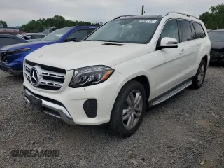 2017 Mercedes-Benz GLS 450 z VIN 4JGDF6EE0HA843835, wystawiony jako Copart lot #62627185 z przebiegiem 44 305 mil mil oraz Szkoda całkowita • Salvage title. Historia ofert i sprzedaży dostępna na DreamBid. Obrazek 1.