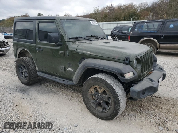 2021 Jeep Wrangler Sport with VIN 1C4GJXAN7MW535201, listed as a Copart auction lot 78378014 with 64,384 mi miles and Salvage Title. Bid and sale history available at DreamBid. Image 4.