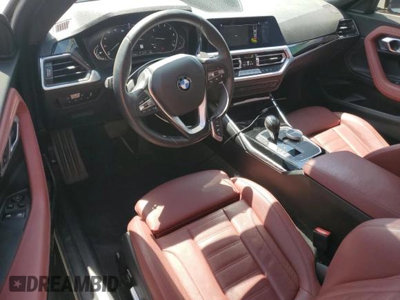 2022 BMW 2 Series 230i with VIN 3MW23CM07N8C54729, listed as a Copart auction lot 61534375 with 40,151 mi miles and Salvage title. Bid and sale history available at DreamBid. Image 8.