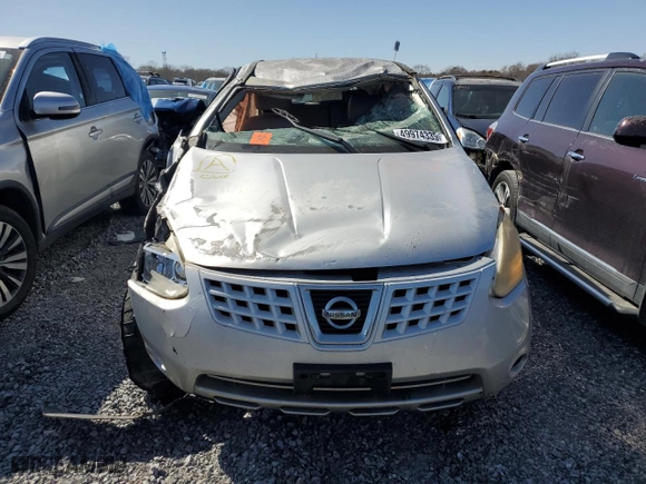 2008 Nissan Rogue S with VIN JN8AS58V68W142152, listed as a Copart auction lot 49974335 with 183,544 mi miles and Salvage Title. Bid and sale history available at carsss.com. Image 5.