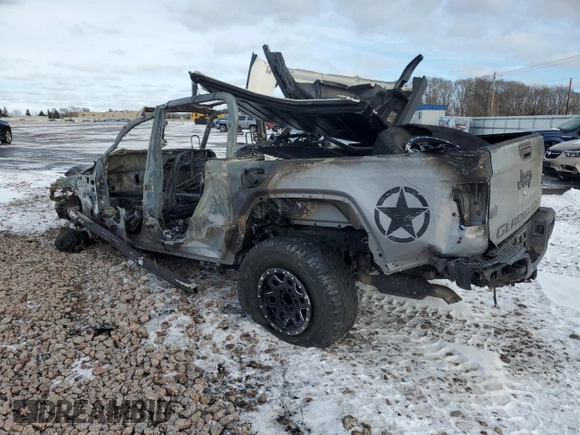 2020 Jeep Gladiator Sport S with VIN 1C6HJTAGXLL108861, listed as a Copart auction lot 88929645 with Not Provided miles and Salvage Title. Bid and sale history available at carsss.com. Image 2.