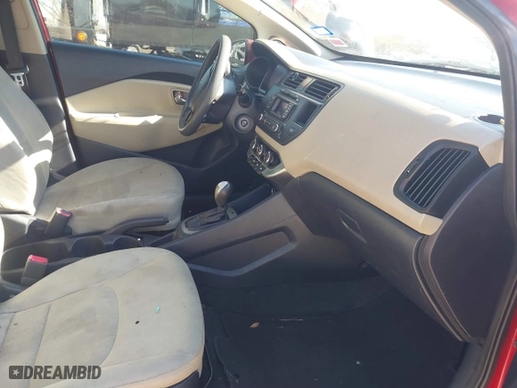 2013 Kia Rio LX with VIN KNADM4A34D6147931, listed as a IAAI auction lot 41638302 with 188,650 mi miles. Bid and sale history available at carsss.com. Image 5.
