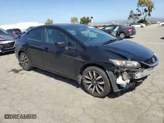 2014 Honda Civic Sedan EX-L with VIN 19XFB2F96EE012416, listed as a Copart auction lot 54195665 with 189,574 mi miles and Salvage Title. Bid and sale history available at carsss.com. Image 4.