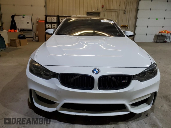 2017 BMW M4 with VIN WBS3R9C32HA014087, listed as a Copart auction lot 87033904 with 55,026 mi miles and Salvage title. Bid and sale history available at DreamBid. Image 5.