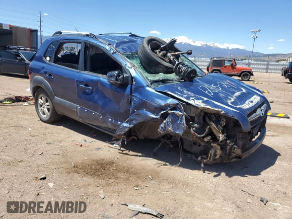 2006 Hyundai Tucson GLS with VIN KM8JN72D76U303031, listed as a Copart auction lot 53524894 with 0 mi miles and Salvage Title. Bid and sale history available at carsss.com. Image 4.