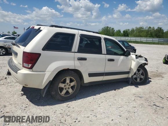 2005 Jeep Grand Cherokee Laredo with VIN 1J4GR48K05C625144, listed as a Copart auction lot 57477275 with 167,654 mi miles and Salvage title. Bid and sale history available at DreamBid. Image 3.