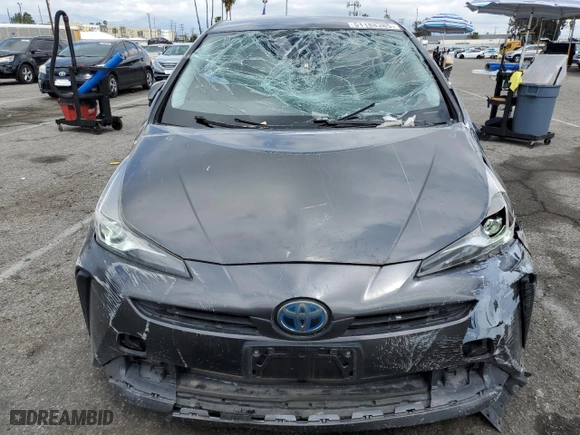 2019 Toyota Prius L Eco with VIN JTDKARFU3K3088810, listed as a Copart auction lot 51188385 with 82,825 mi miles and Salvage Title. Bid and sale history available at carsss.com. Image 5.