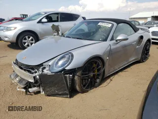 2017 Porsche 911 Turbo with VIN WP0CD2A94HS178570, listed as a Copart auction lot 63836384 with 25,197 mi miles and Salvage Title. Bid and sale history available at carsss.com. Image 1.