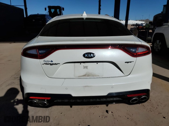 2019 Kia Stinger GT with VIN KNAE35LC0K6052421, listed as a Copart auction lot 84418464 with 83,103 mi miles and Salvage Title. Bid and sale history available at DreamBid. Image 6.