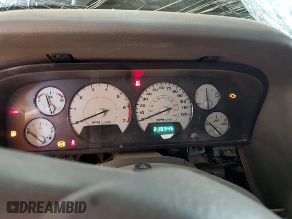 2002 Jeep Grand Cherokee Limited with VIN 1J8GX58N72C294837, listed as a Copart auction lot 56201145 with 218,345 mi miles and Salvage Title. Bid and sale history available at DreamBid. Image 9.
