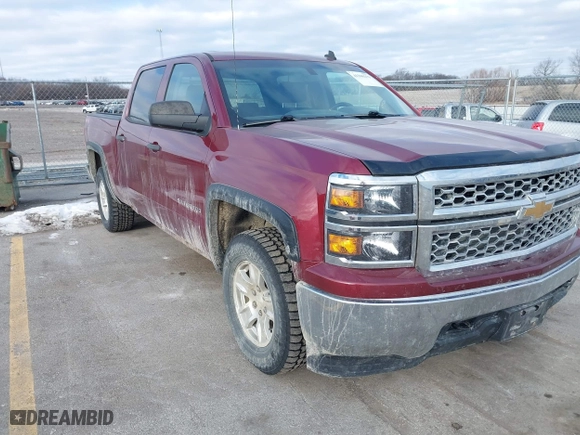 2014 Chevrolet Silverado 1500 LT with VIN 3GCUKRECXEG454259, listed as a IAAI auction lot 41300279 with 152,701 mi miles. Bid and sale history available at carsss.com. Image 1.