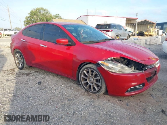 2013 Dodge Dart Limited with VIN 1C3CDFCA0DD331396, listed as a IAAI auction lot 41956511 with 90,253 mi miles. Bid and sale history available at carsss.com. Image 1.