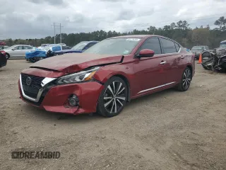 2019 Nissan Altima 2.5 Platinum with VIN 1N4BL4FV1KC156064, listed as a Copart auction lot 49716295 with 92,319 mi miles and Salvage Title. Bid and sale history available at carsss.com. Image 1.
