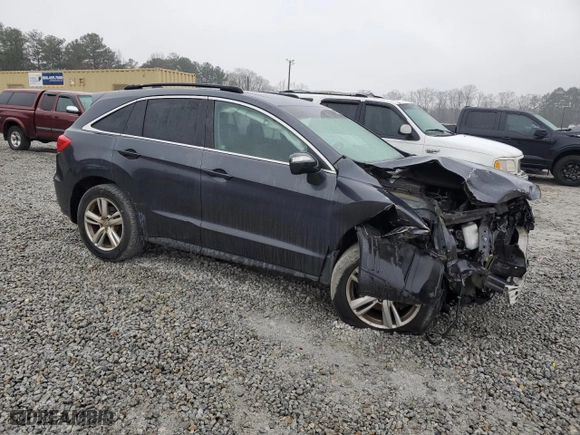 2013 Acura RDX Tech Pkg with VIN 5J8TB3H5XDL017144, listed as a Copart auction lot 44949615 with 126,890 mi miles and Salvage Title. Bid and sale history available at carsss.com. Image 4.