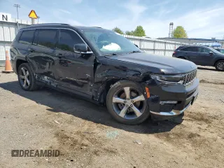 2021 Jeep Grand Cherokee Limited with VIN 1C4RJKBG3M8128492, listed as a Copart auction lot 54793015 with 91,116 mi miles and Salvage title. Bid and sale history available at DreamBid. Image 4.