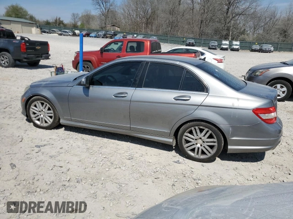2009 Mercedes-Benz C-Class 3.0L Sport with VIN WDDGF81X59R085083, listed as a Copart auction lot 50717765 with 191,689 mi miles and Salvage Title. Bid and sale history available at carsss.com. Image 2.