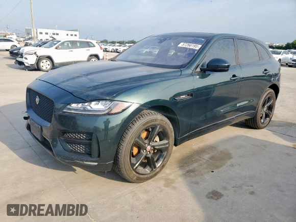 2017 Jaguar F-Pace 20d R-Sport with VIN SADCL2BN4HA085511, listed as a Copart auction lot 57266195 with 138,877 mi miles and Clean Title. Bid and sale history available at DreamBid. Image 1.