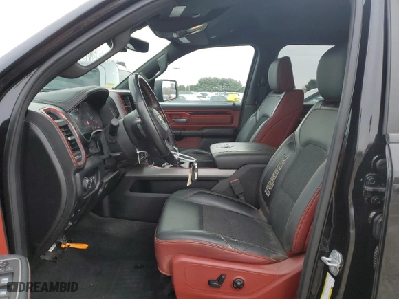 2019 Ram 1500 Rebel with VIN 1C6SRFLTXKN900229, listed as a Copart auction lot 44727365 with 77,670 mi miles and Salvage Title. Bid and sale history available at carsss.com. Image 7.