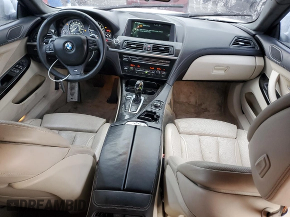 2014 BMW 6 Series 650i z VIN WBA6B2C59ED128936, wystawiony jako Copart lot #46409685 z przebiegiem 53 208 mil mil oraz Szkoda całkowita • Salvage title. Historia ofert i sprzedaży dostępna na DreamBid. Obrazek 8.