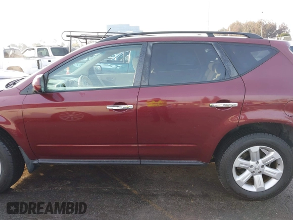 2007 Nissan Murano S with VIN JN8AZ08W47W612443, listed as a IAAI auction lot 41462615 with 160,485 mi miles and . Bid and sale history available at DreamBid. Image 14.