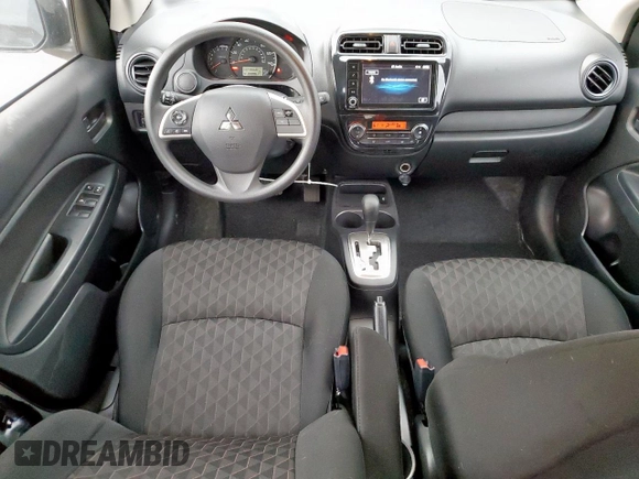 2024 Mitsubishi Mirage ES with VIN ML32AUHJ4RH013782, listed as a Copart auction lot 58069015 with 7,366 mi miles and Salvage title. Bid and sale history available at DreamBid. Image 8.