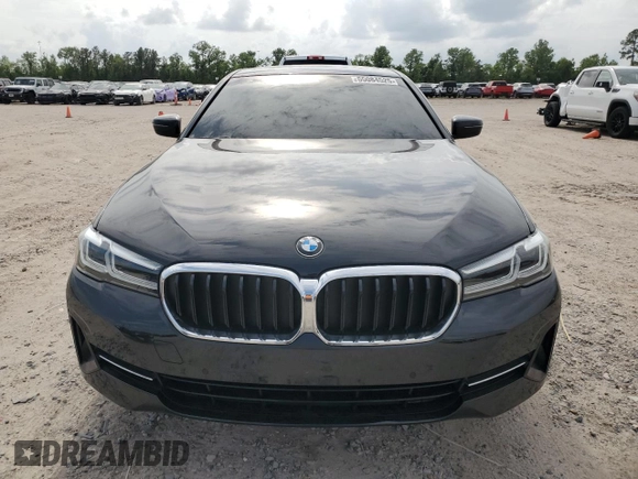 2023 BMW 5 Series 540i with VIN WBA53BJ07PCM01445, listed as a Copart auction lot 55084525 with 20,598 mi miles and Salvage title. Bid and sale history available at DreamBid. Image 5.