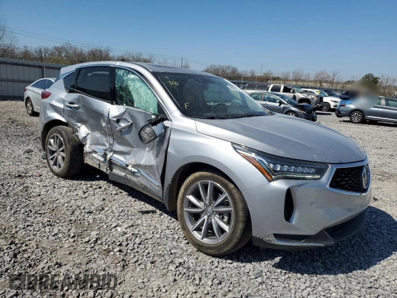 2022 Acura RDX w/Technology Package with VIN 5J8TC2H59NL018746, listed as a Copart auction lot 48667615 with 66,415 mi miles and Salvage Title. Bid and sale history available at carsss.com. Image 4.